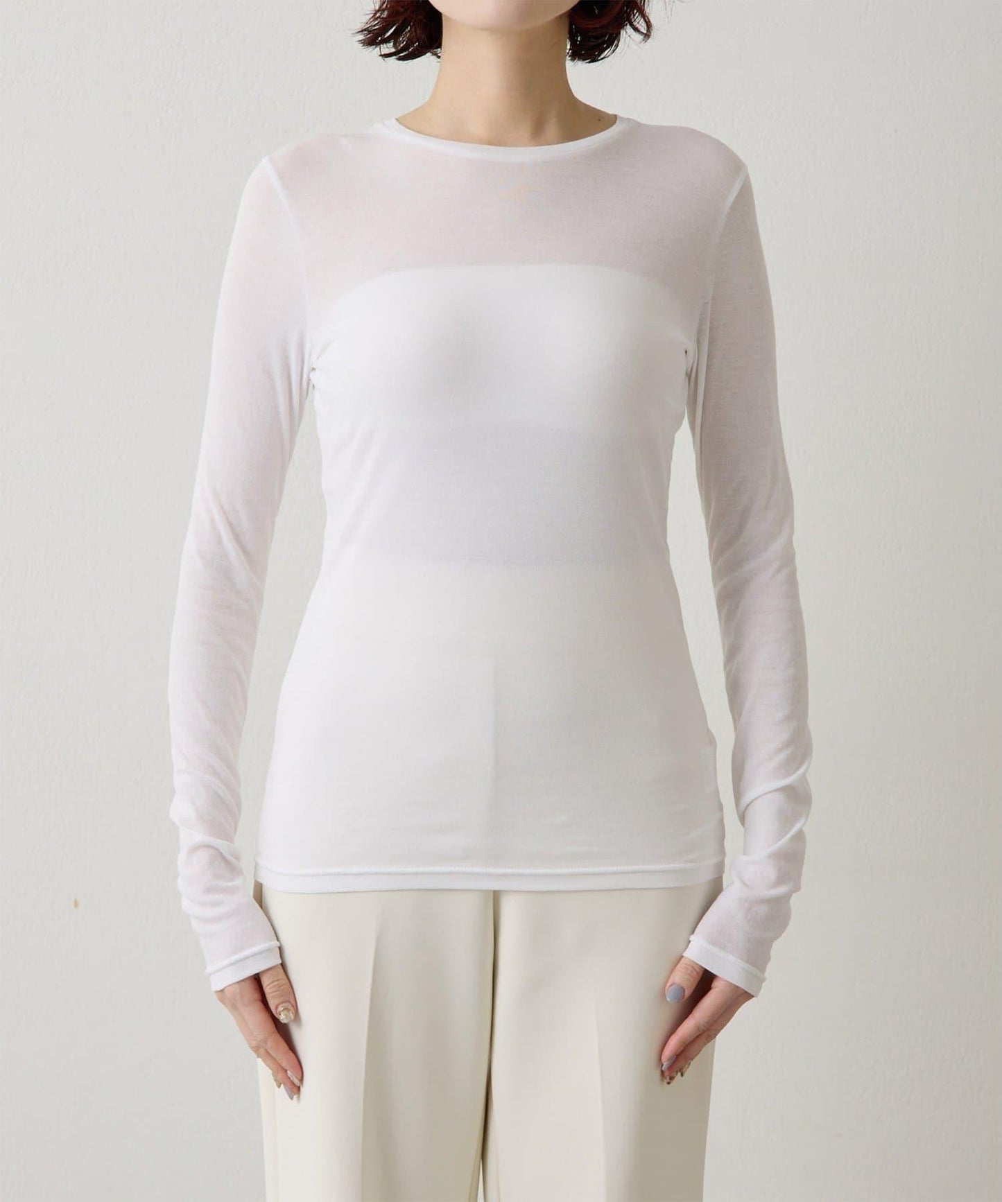 透肌彈力長袖T恤