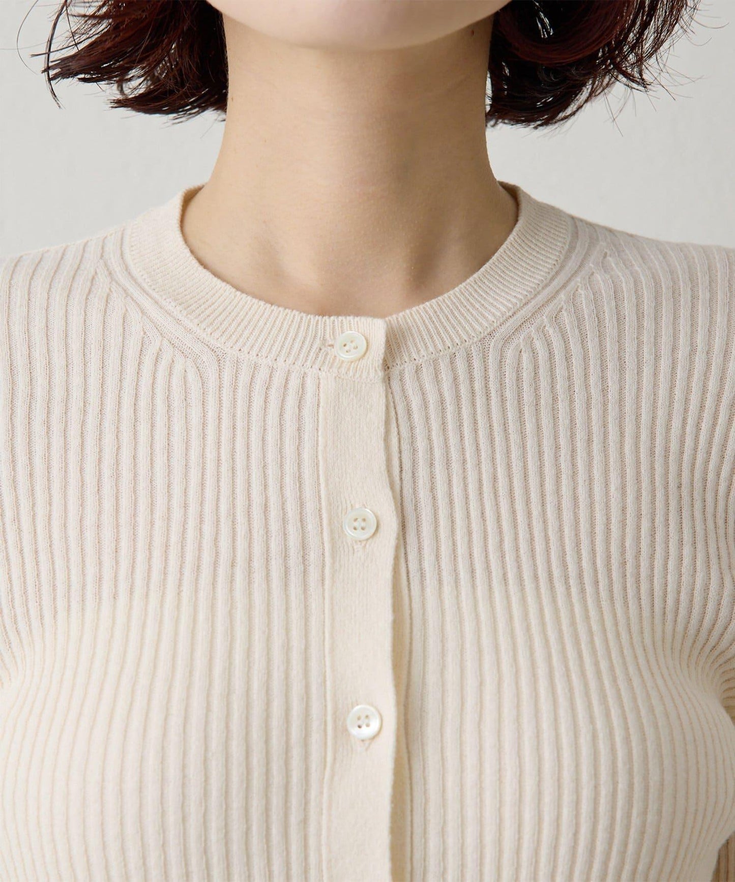 無縫羅紋針織開衫