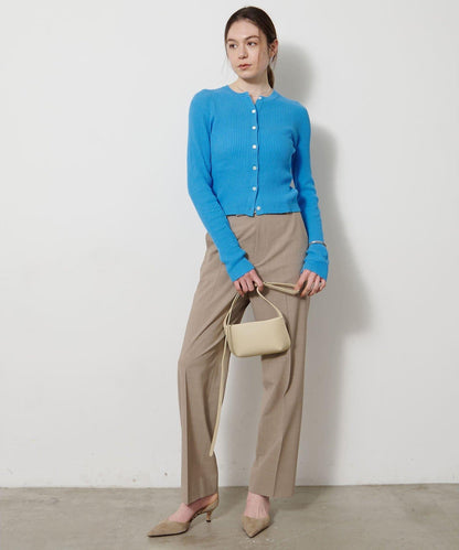 無縫羅紋針織開衫