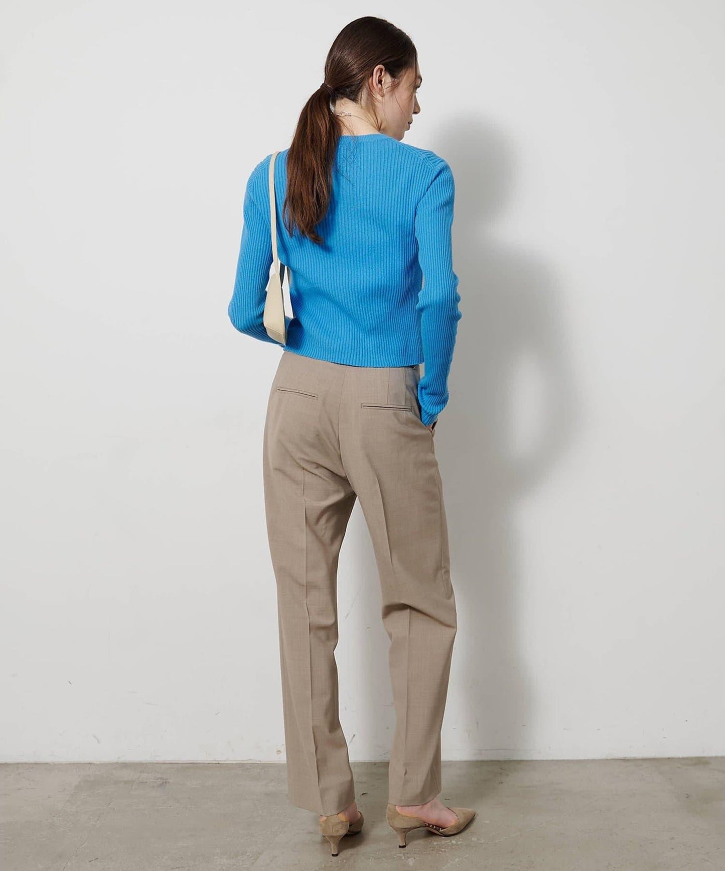 無縫羅紋針織開衫