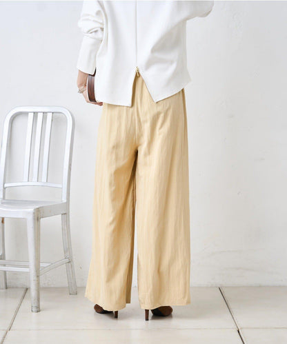 多褶設計 闊腿 褲子