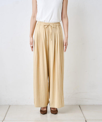 多褶設計 闊腿 褲子