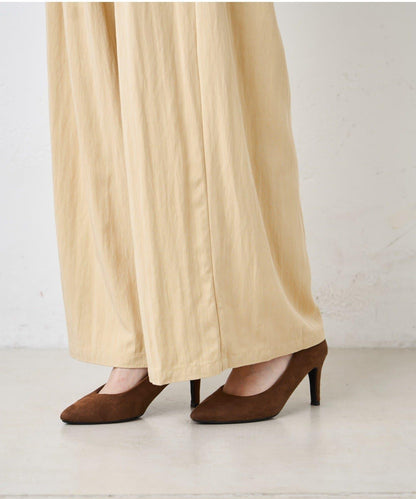 多褶設計 闊腿 褲子