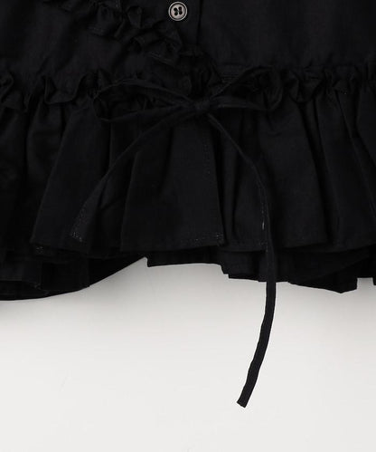 荷葉邊下襬設計 frill hem long sleeve shirts 長袖襯衫