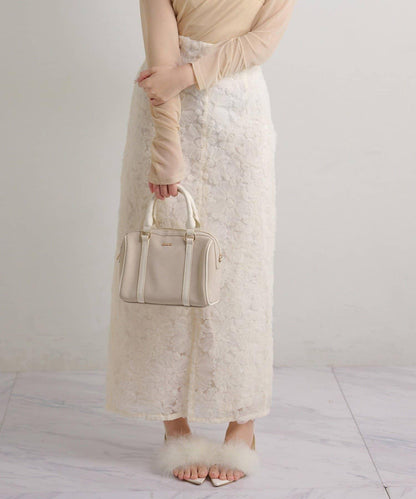 Seemi. 開叉修身 後繫帶 半身裙