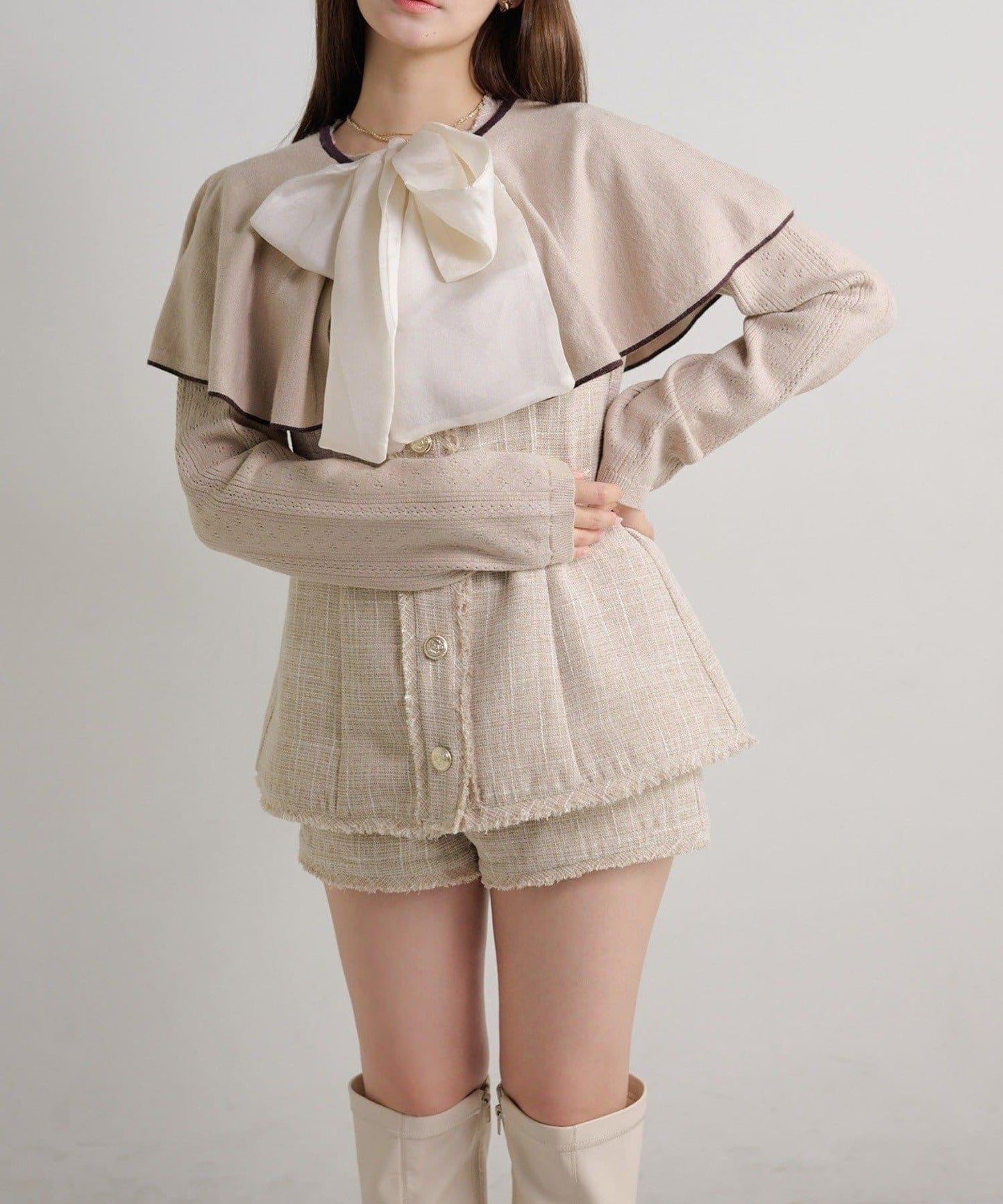 Seemi 可成套搭配 花呢短褲