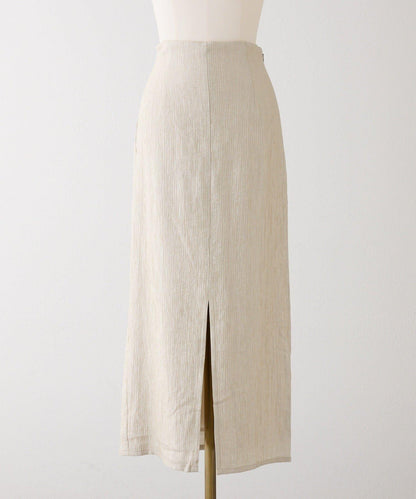 Seemi. 開叉修身 後繫帶 半身裙