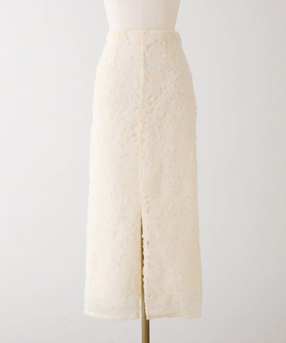 Seemi. 開叉修身 後繫帶 半身裙