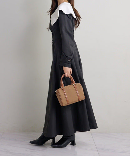 Seemi. 大翻領 長款 連衣裙