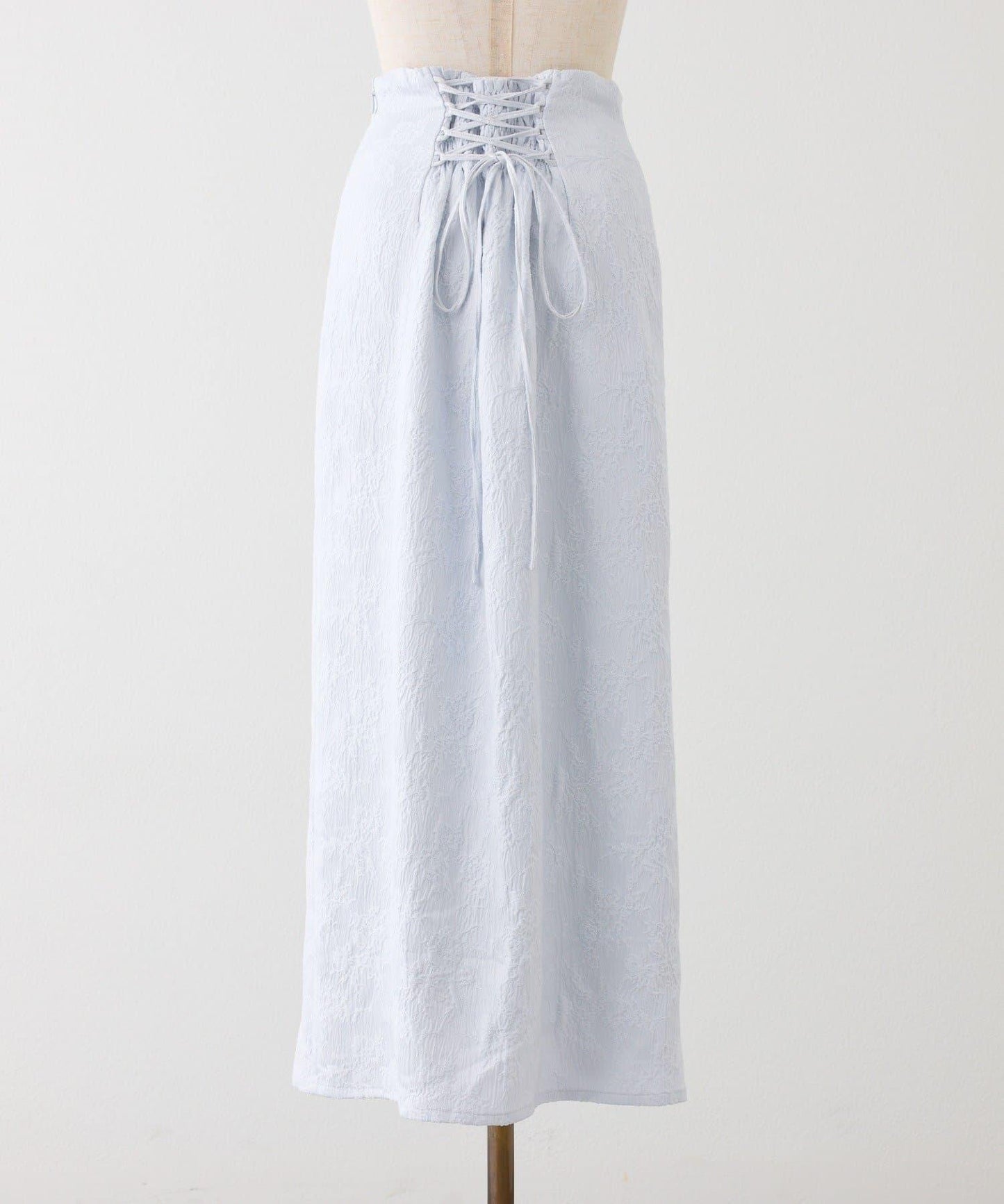 Seemi. 開叉修身 後繫帶 半身裙