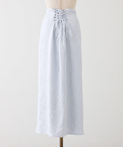 Seemi. 開叉修身 後繫帶 半身裙