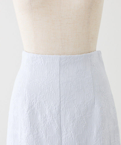 Seemi. 開叉修身 後繫帶 半身裙