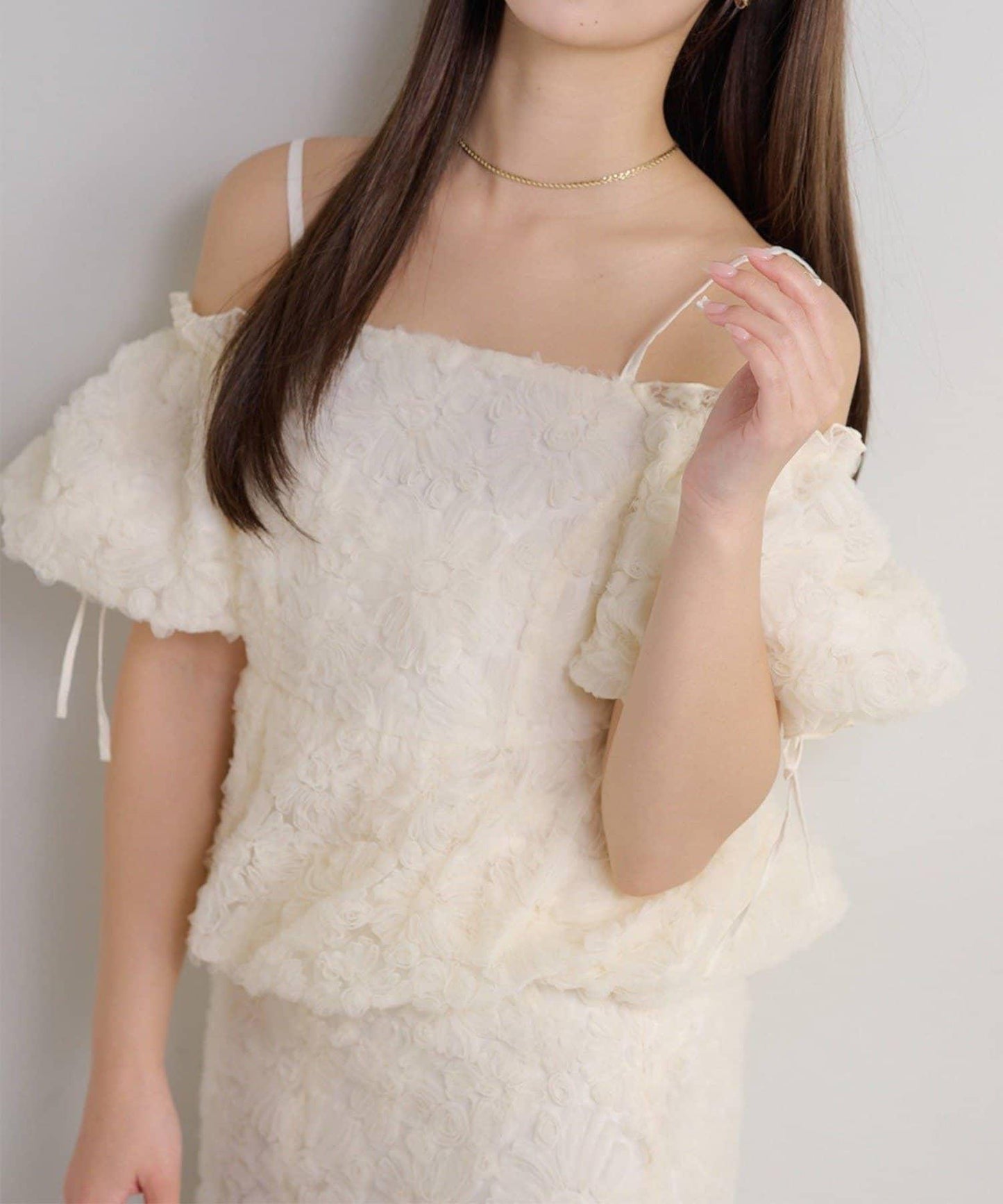 Seemi. 開叉修身 後繫帶 半身裙