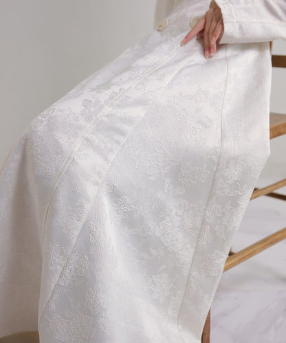 Seemi. 大翻領 長款 連衣裙