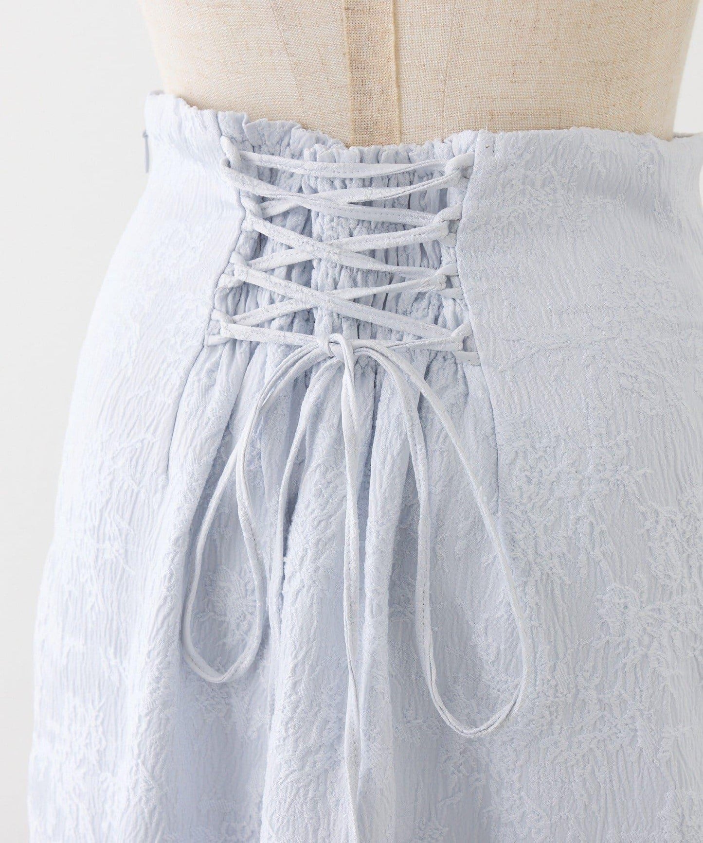 Seemi. 開叉修身 後繫帶 半身裙