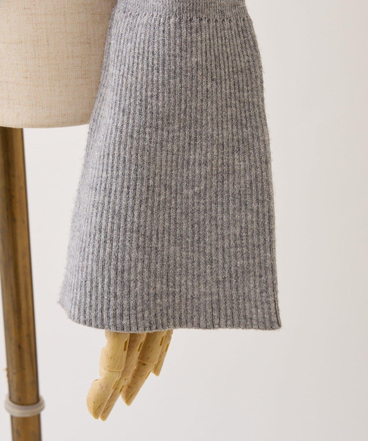 one after another 露肩網紗荷葉邊 針織上衣