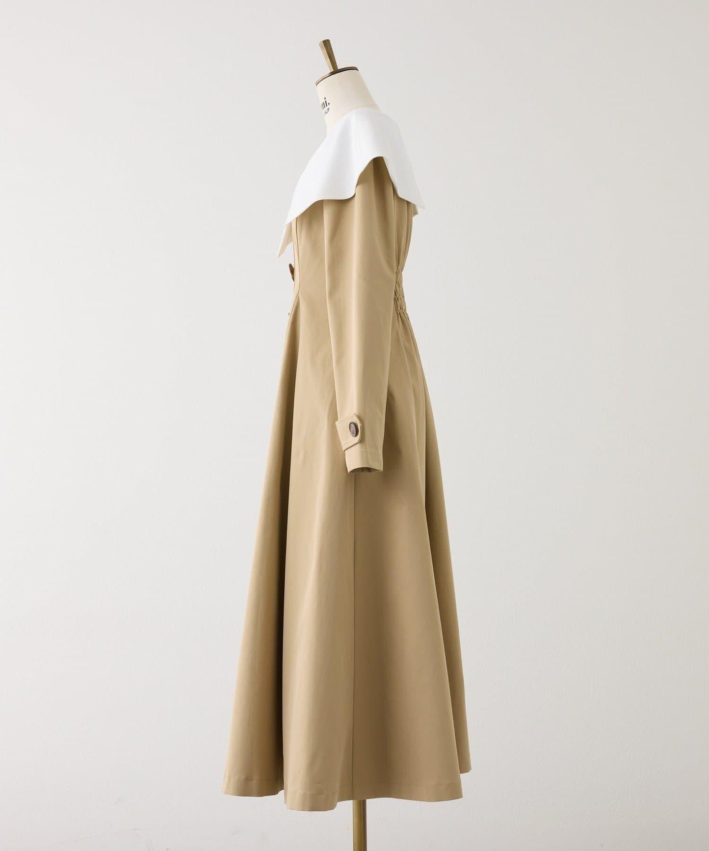 Seemi. 大翻領 長款 連衣裙