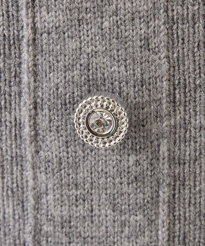 one after another 露肩網紗荷葉邊 針織上衣