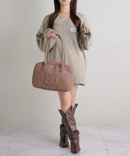 Seemi. 粗節針織 罩衫連衣裙