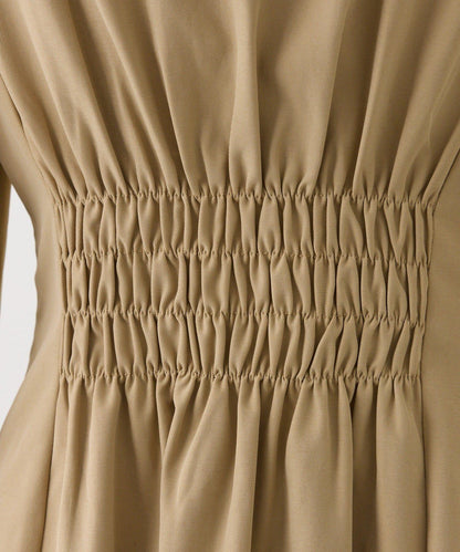 Seemi. 大翻領 長款 連衣裙