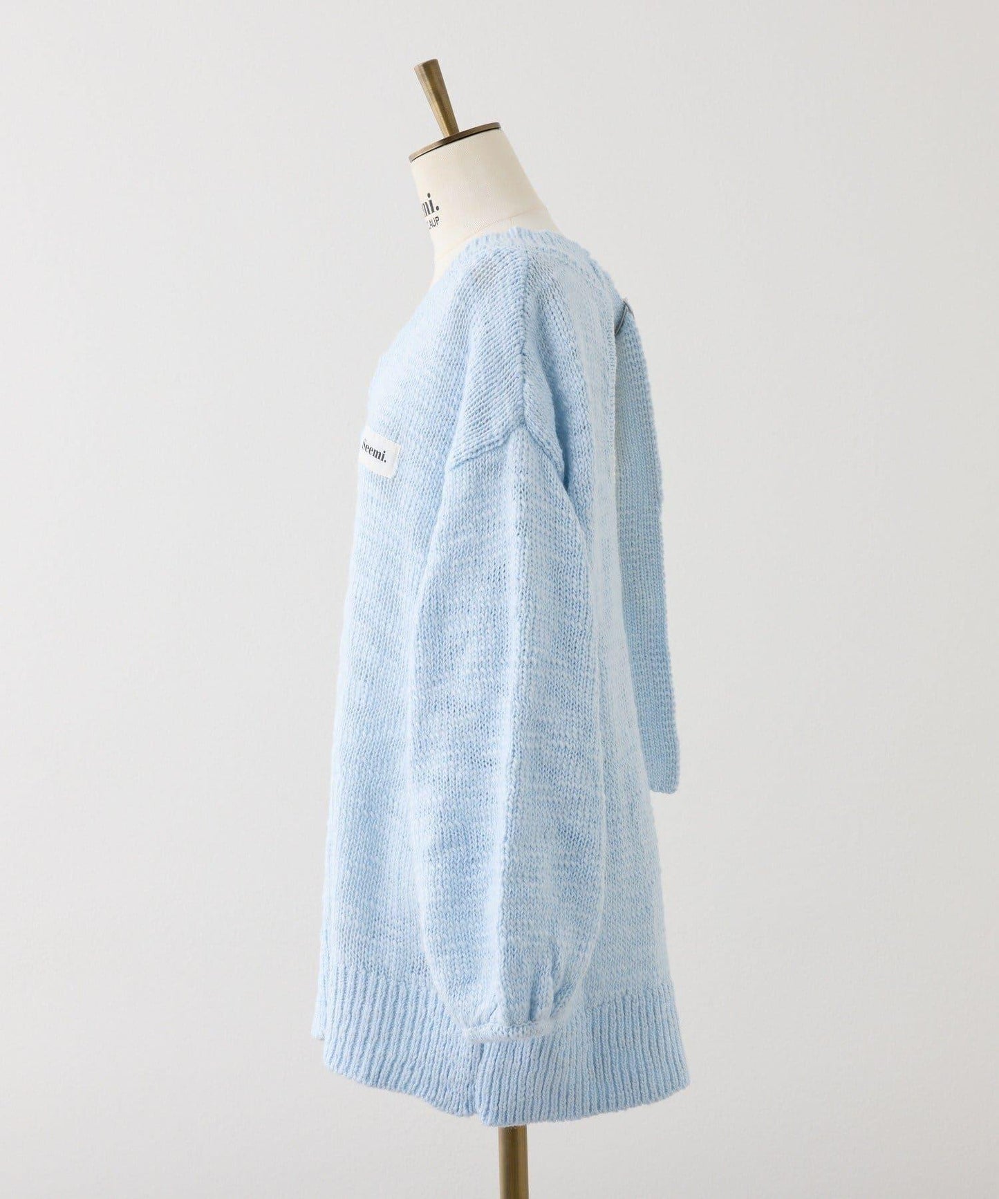 Seemi. 粗節針織 罩衫連衣裙