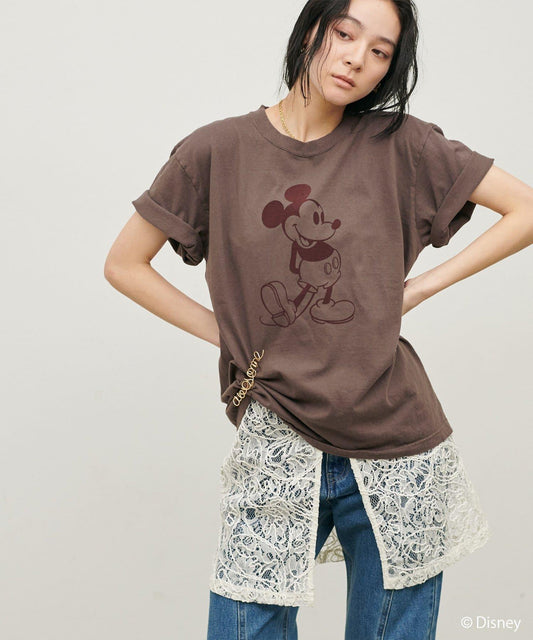 GOOD ROCK SPEED ミッキー 植絨印花T恤