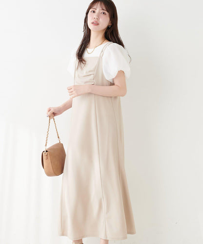 垂墜剪裁吊帶連衣裙