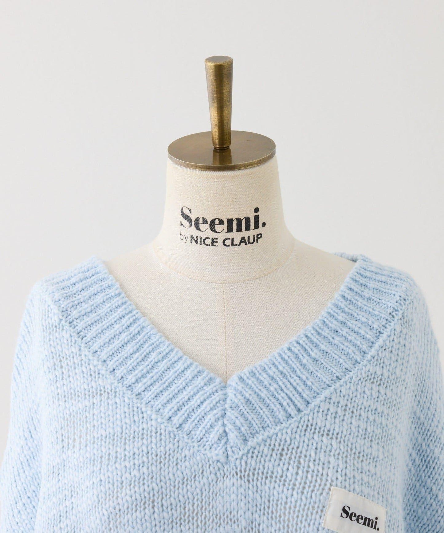 Seemi. 粗節針織 罩衫連衣裙