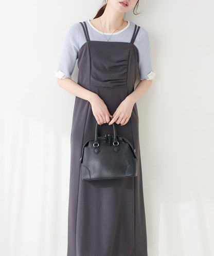 垂墜剪裁吊帶連衣裙