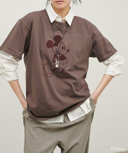 GOOD ROCK SPEED ミッキー 植絨印花T恤