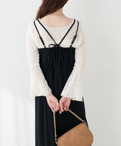 垂墜剪裁吊帶連衣裙