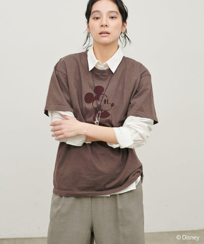 GOOD ROCK SPEED ミッキー 植絨印花T恤