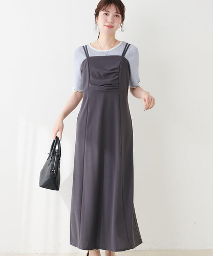 垂墜剪裁吊帶連衣裙