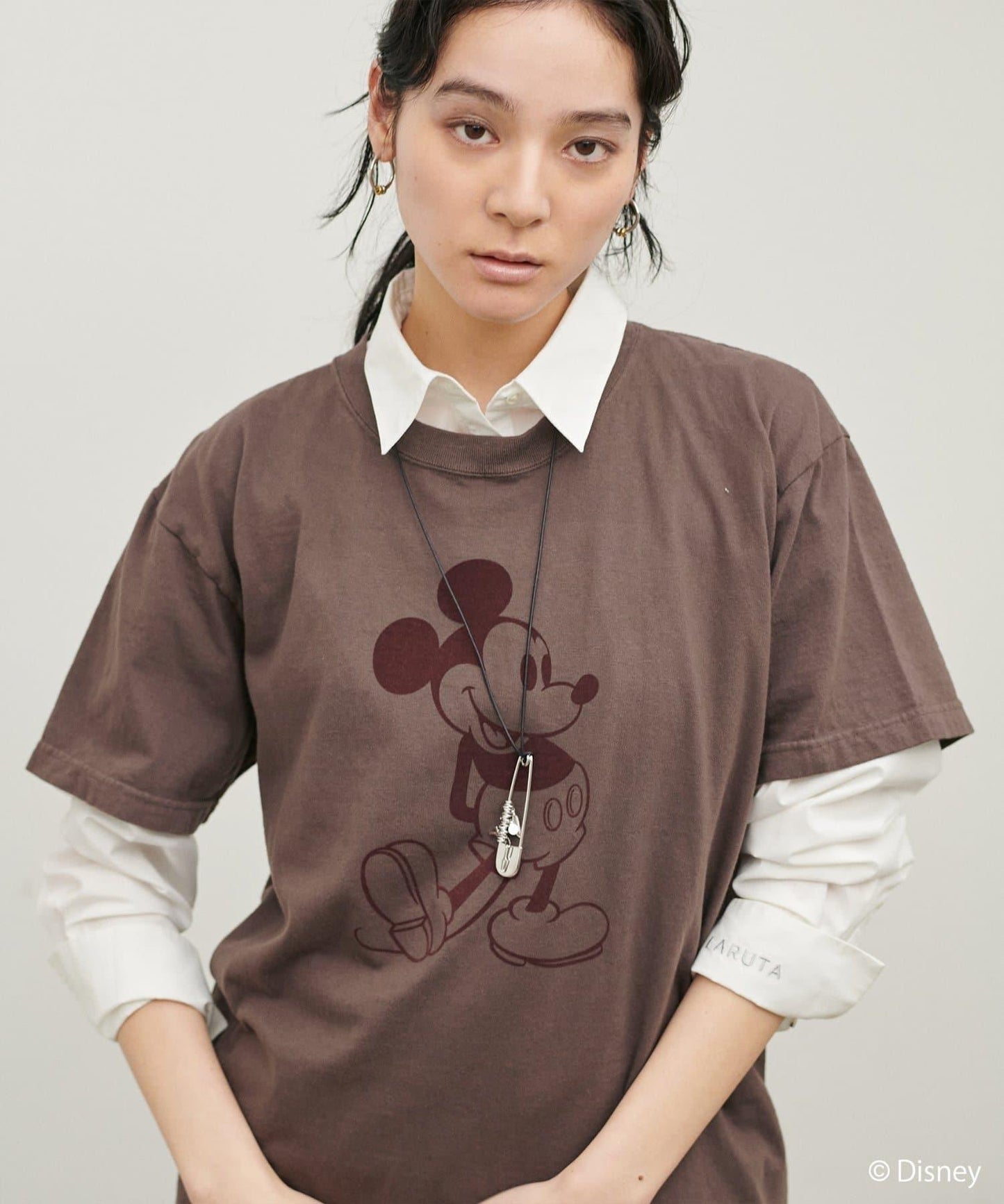 GOOD ROCK SPEED ミッキー 植絨印花T恤