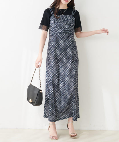 垂墜剪裁吊帶連衣裙