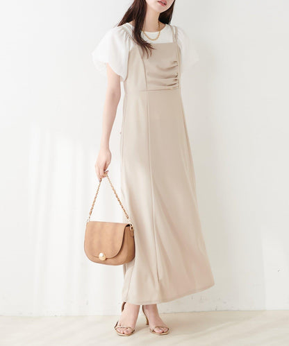 垂墜剪裁吊帶連衣裙