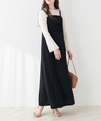 垂墜剪裁吊帶連衣裙