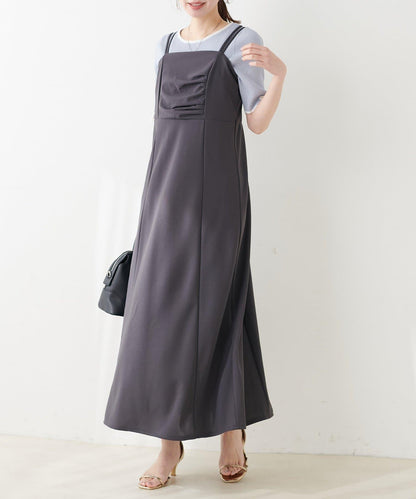 垂墜剪裁吊帶連衣裙