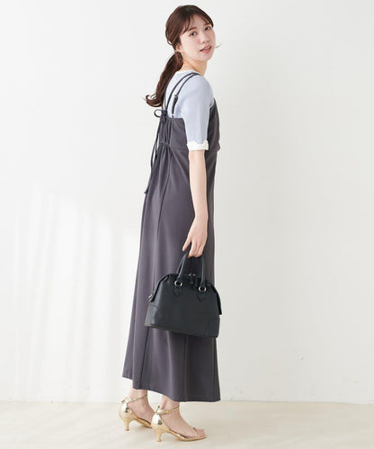 垂墜剪裁吊帶連衣裙