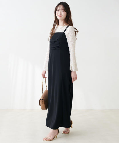 垂墜剪裁吊帶連衣裙