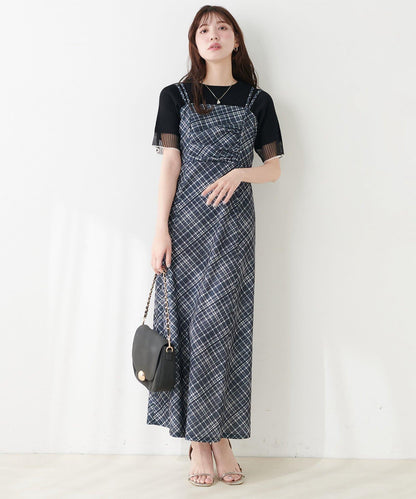 垂墜剪裁吊帶連衣裙