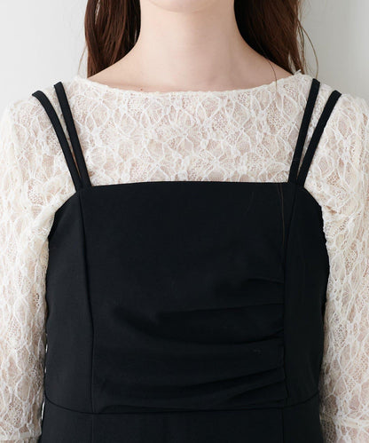 垂墜剪裁吊帶連衣裙