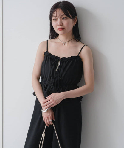 網絡限定 小個子尺碼 兩種尺碼 荷葉邊 吊帶連體褲