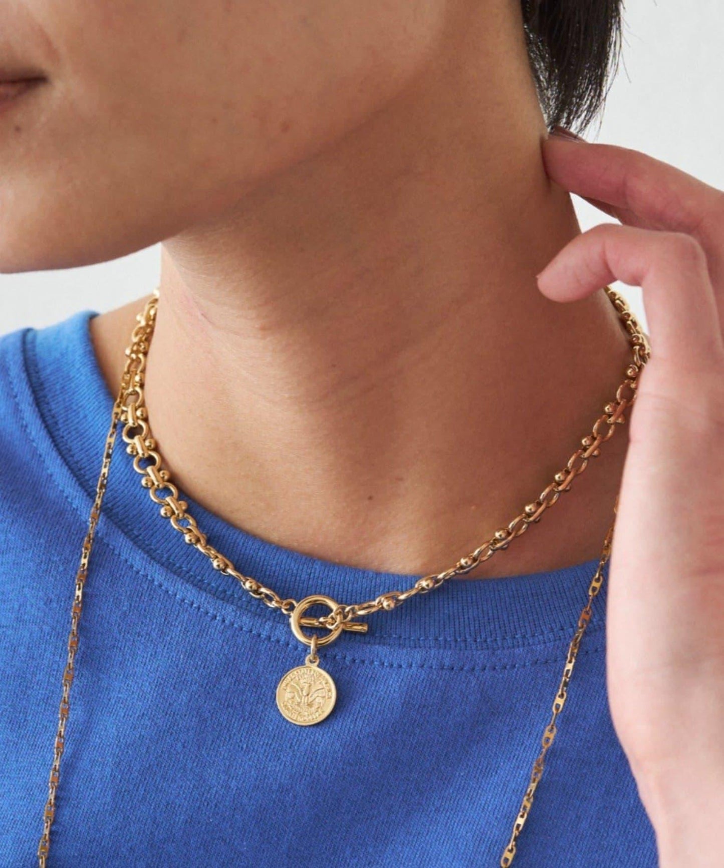 GALENA 硬幣鏈條頸鍊