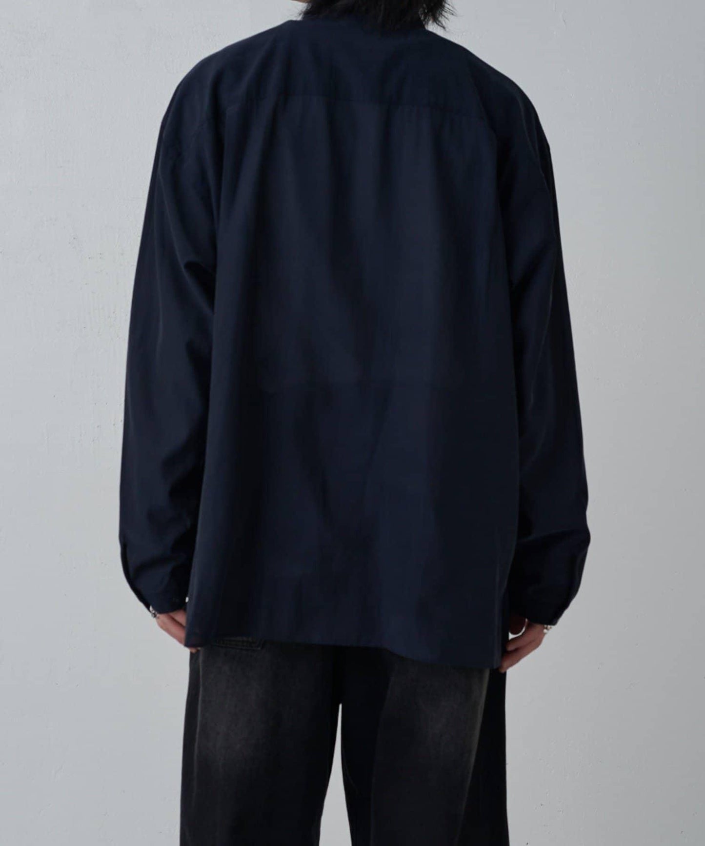 銅氨混紡寬鬆襯衫