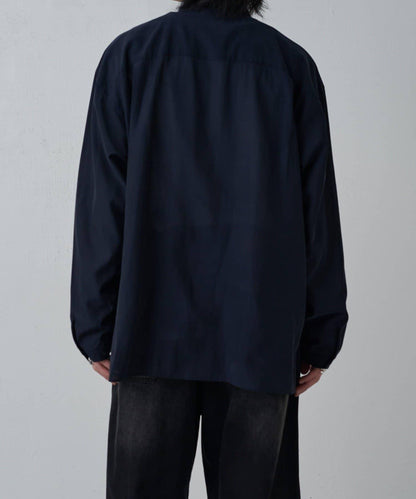 銅氨混紡寬鬆襯衫