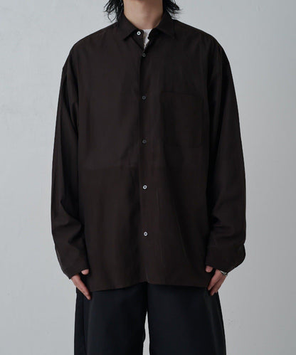 銅氨混紡寬鬆襯衫