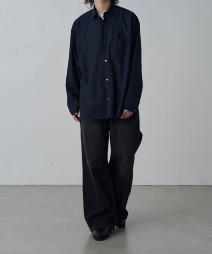 銅氨混紡寬鬆襯衫