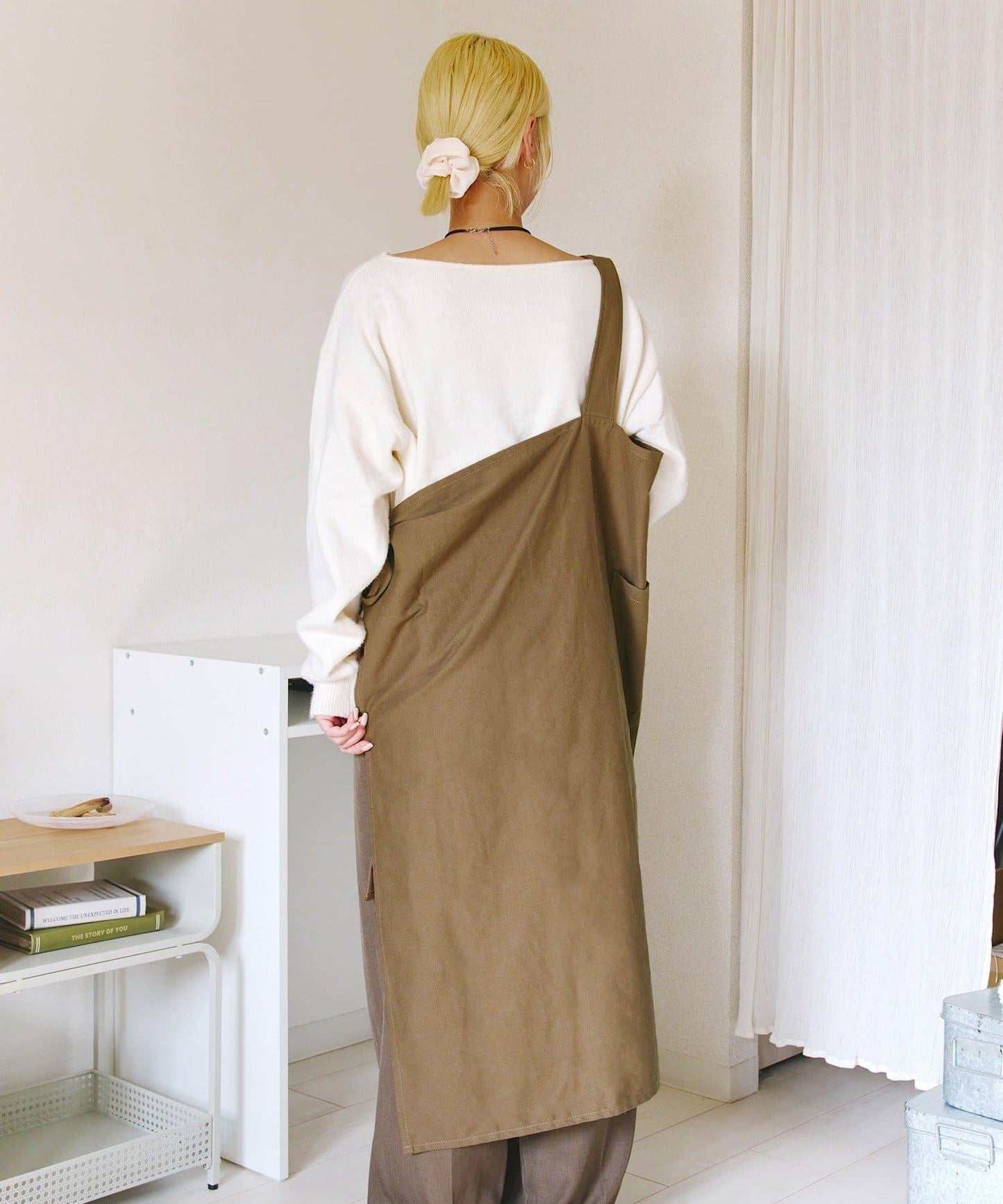 4way 單肩設計 圍裙