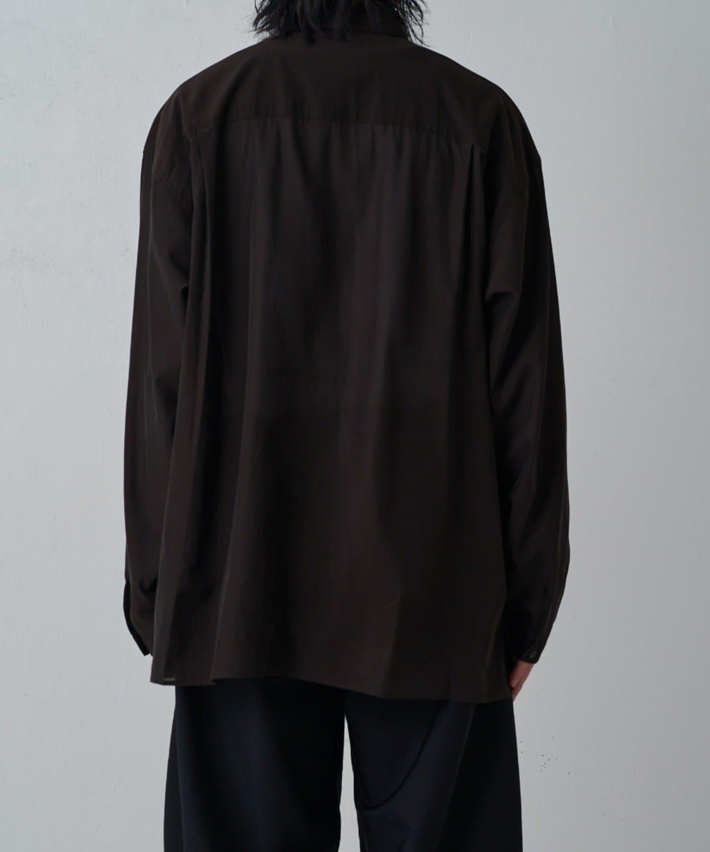 銅氨混紡寬鬆襯衫